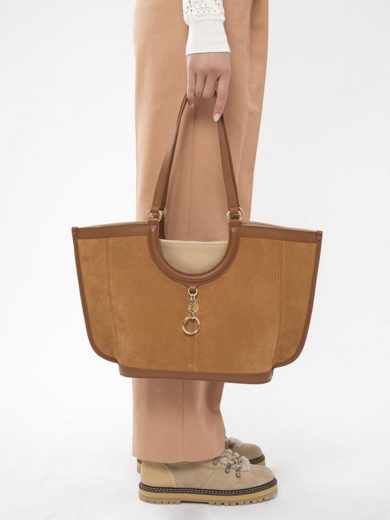 Chloe Mara Shopper Axelväska Bruna | CHE-SR14592