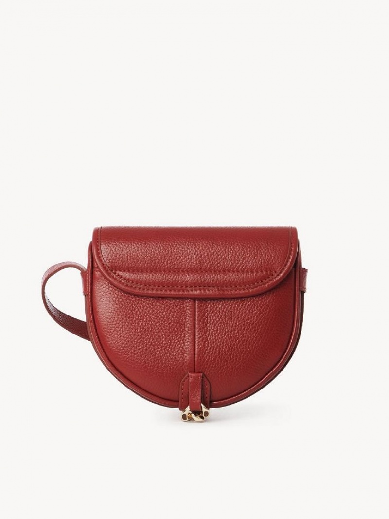 Chloe Mara Small Saddle Axelväska Röda | CHE-SR14602