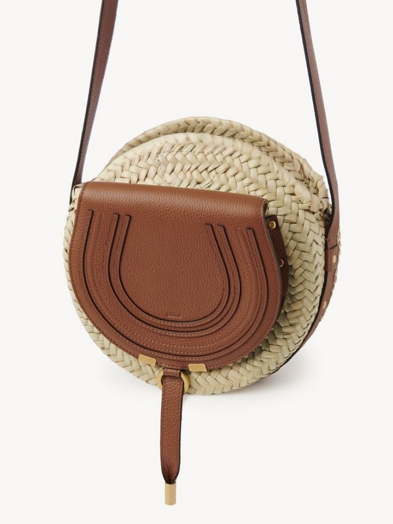 Chloe Marcie Basket Crossbody Väska Bruna | CHE-SR13478