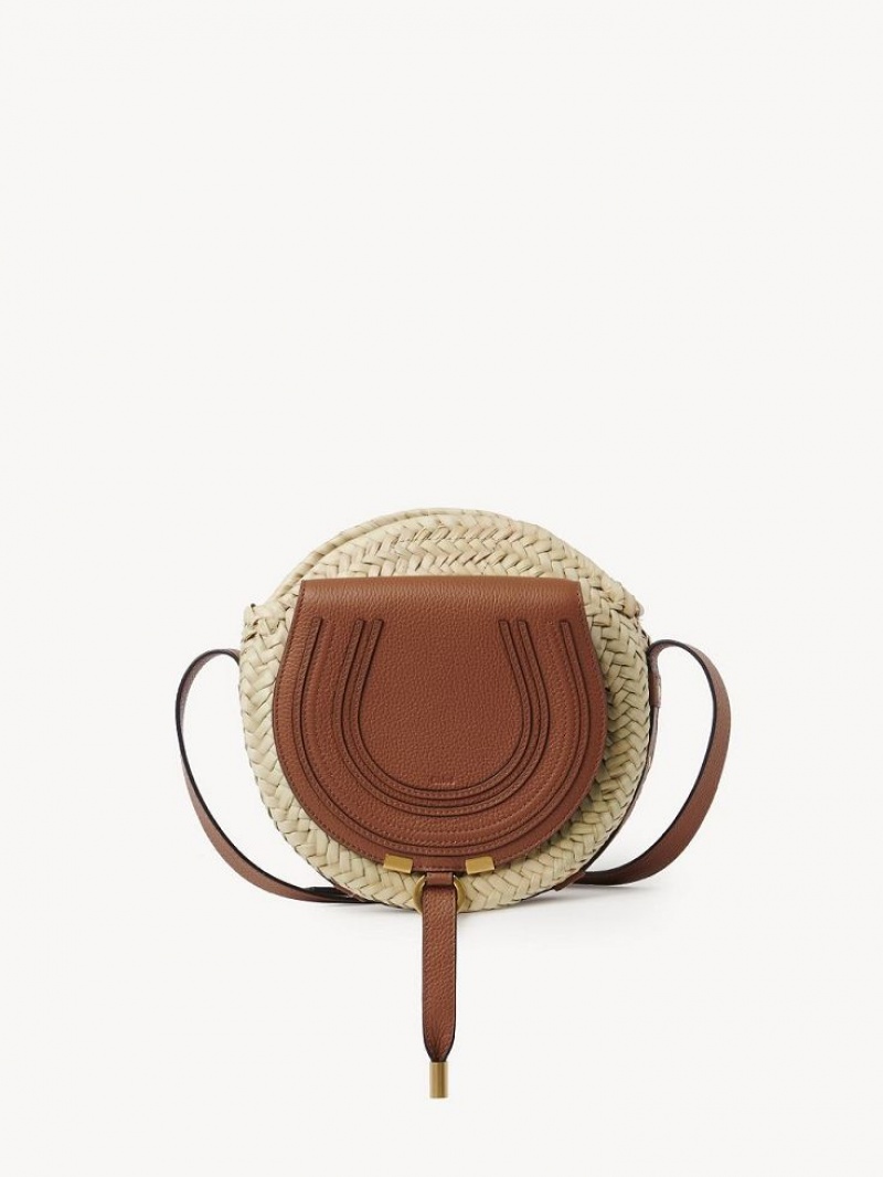 Chloe Marcie Basket Crossbody Väska Bruna | CHE-SR13478