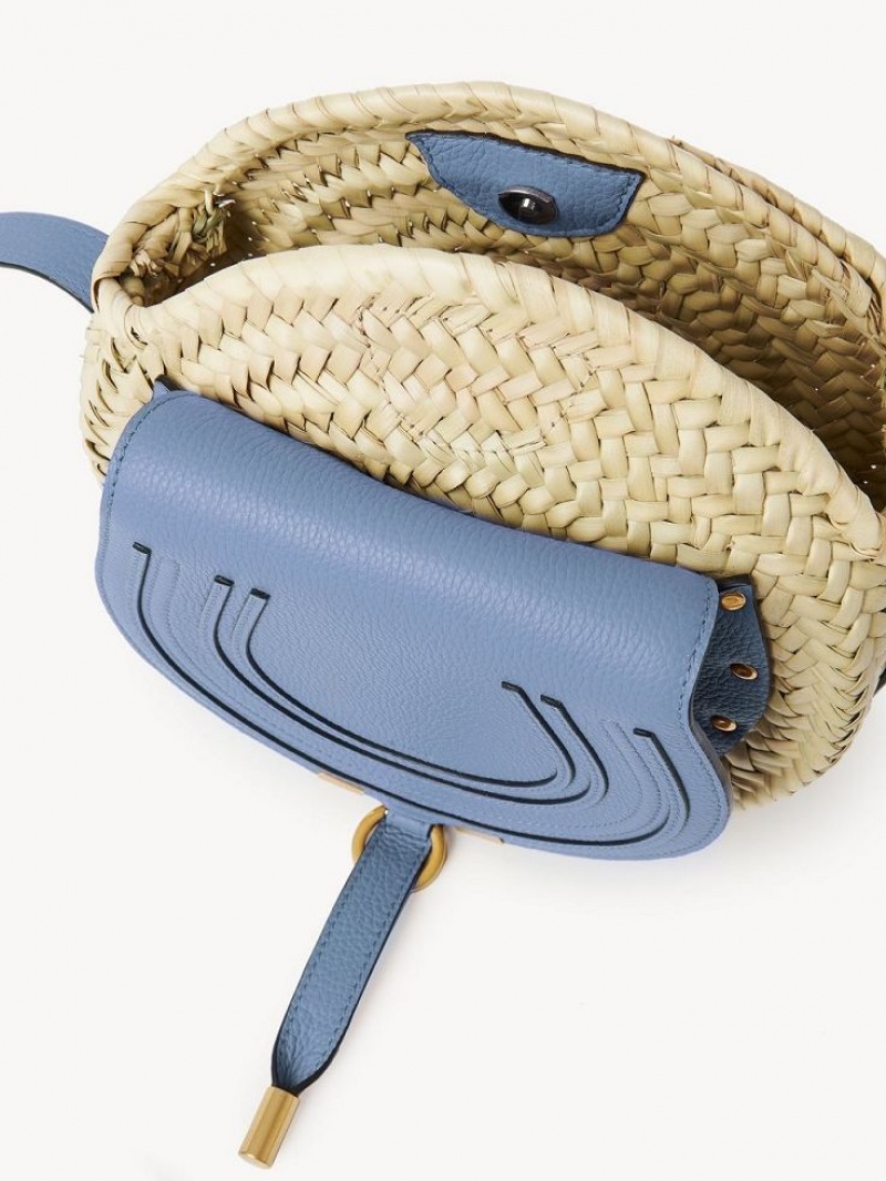 Chloe Marcie Basket Crossbody Väska Mörkblå | CHE-SR13477