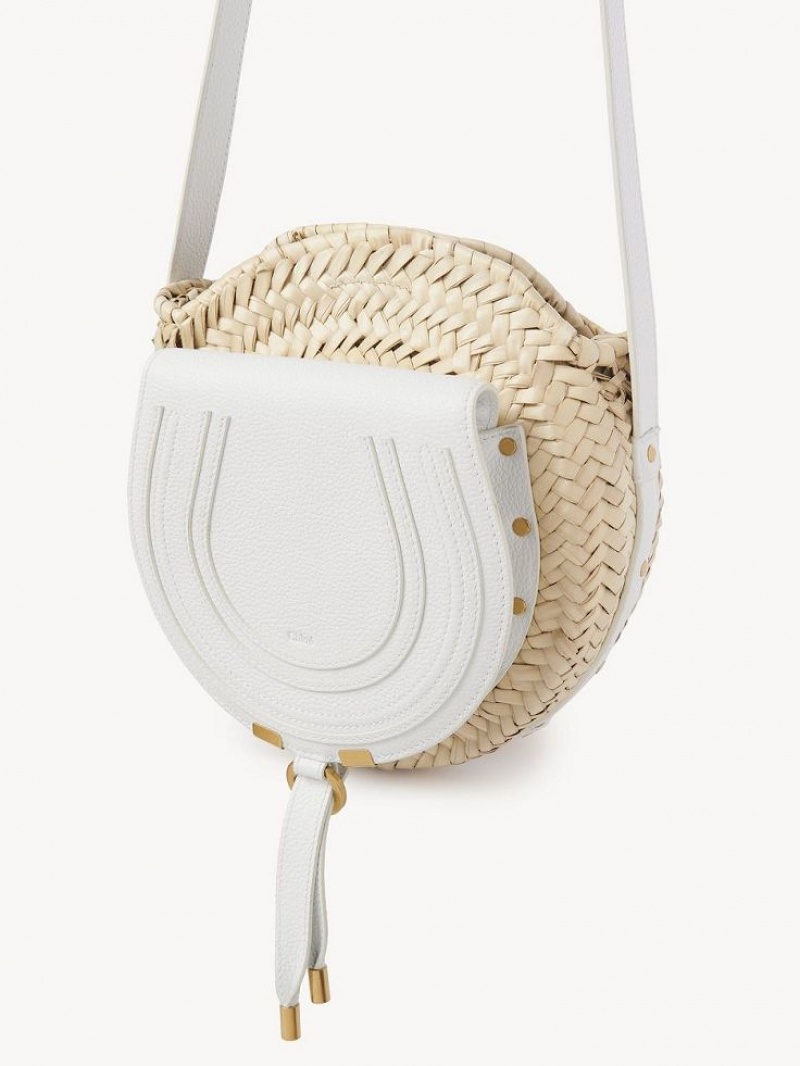 Chloe Marcie Basket Crossbody Väska Vita | CHE-SR13572