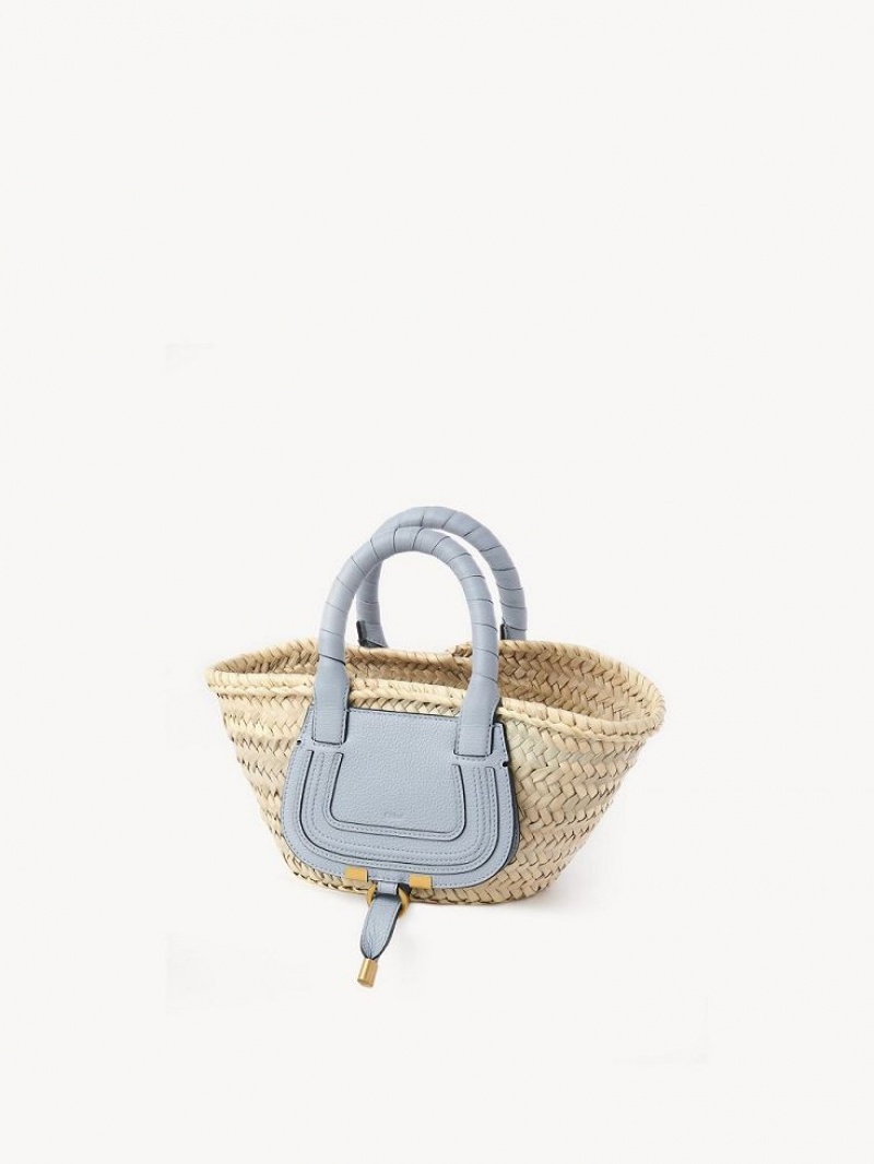 Chloe Marcie Basket Mini Bags Blå | CHE-SR13661