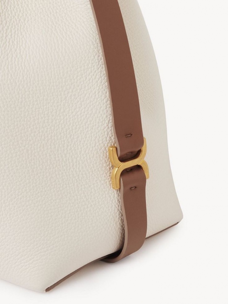 Chloe Marcie Bucket Crossbody Väska Vita | CHE-SR13615