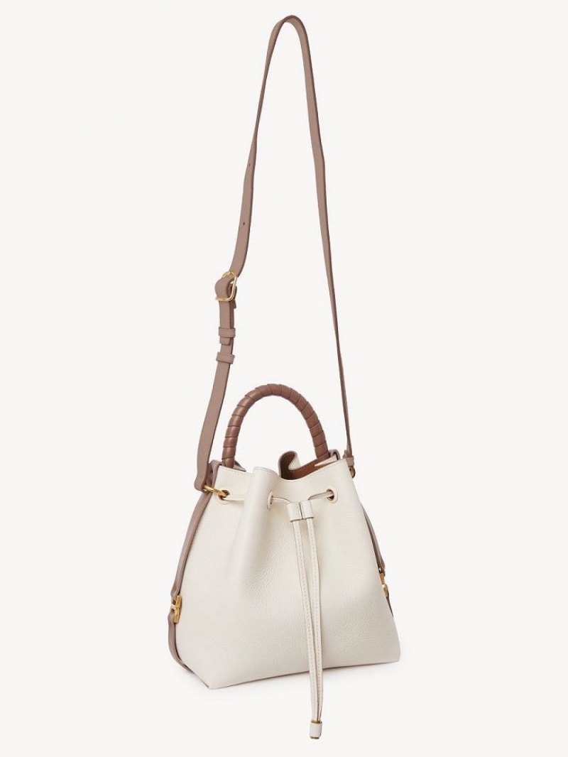 Chloe Marcie Bucket Crossbody Väska Vita | CHE-SR13615