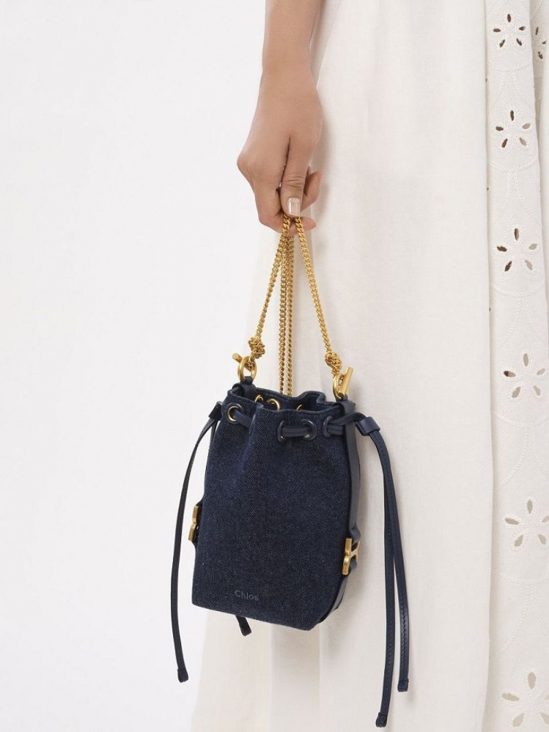 Chloe Marcie Bucket Mini Bags Blå | CHE-SR13715