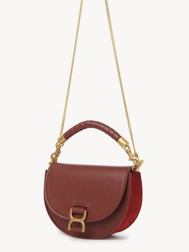 Chloe Marcie Chain Flap Crossbody Väska Bruna | CHE-SR13461