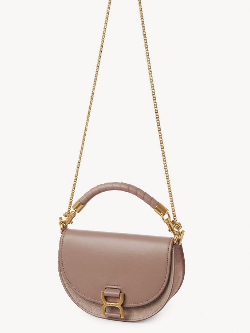 Chloe Marcie Chain Flap Crossbody Väska Bruna | CHE-SR13618