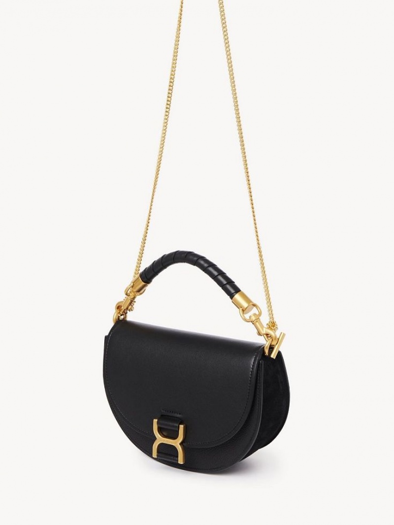 Chloe Marcie Chain Flap Crossbody Väska Svarta | CHE-SR13591