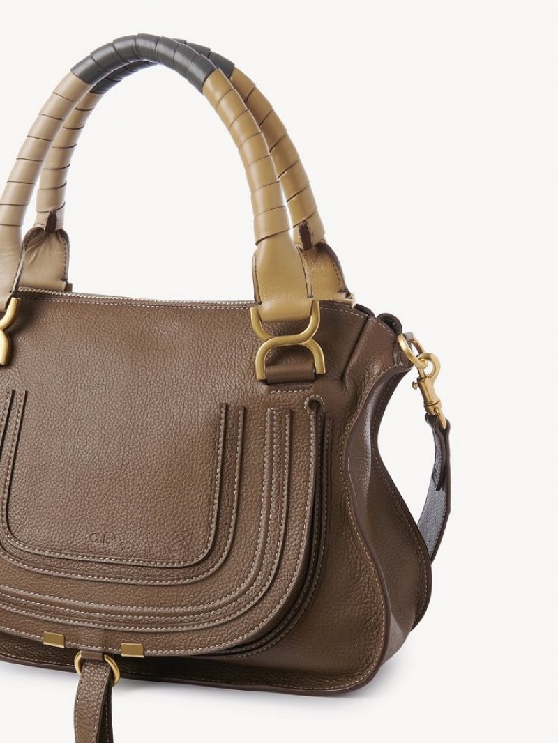 Chloe Marcie Double Carry Axelväska Bruna | CHE-SR13439