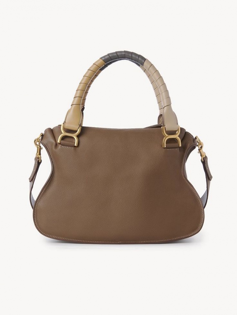 Chloe Marcie Double Carry Axelväska Bruna | CHE-SR13439