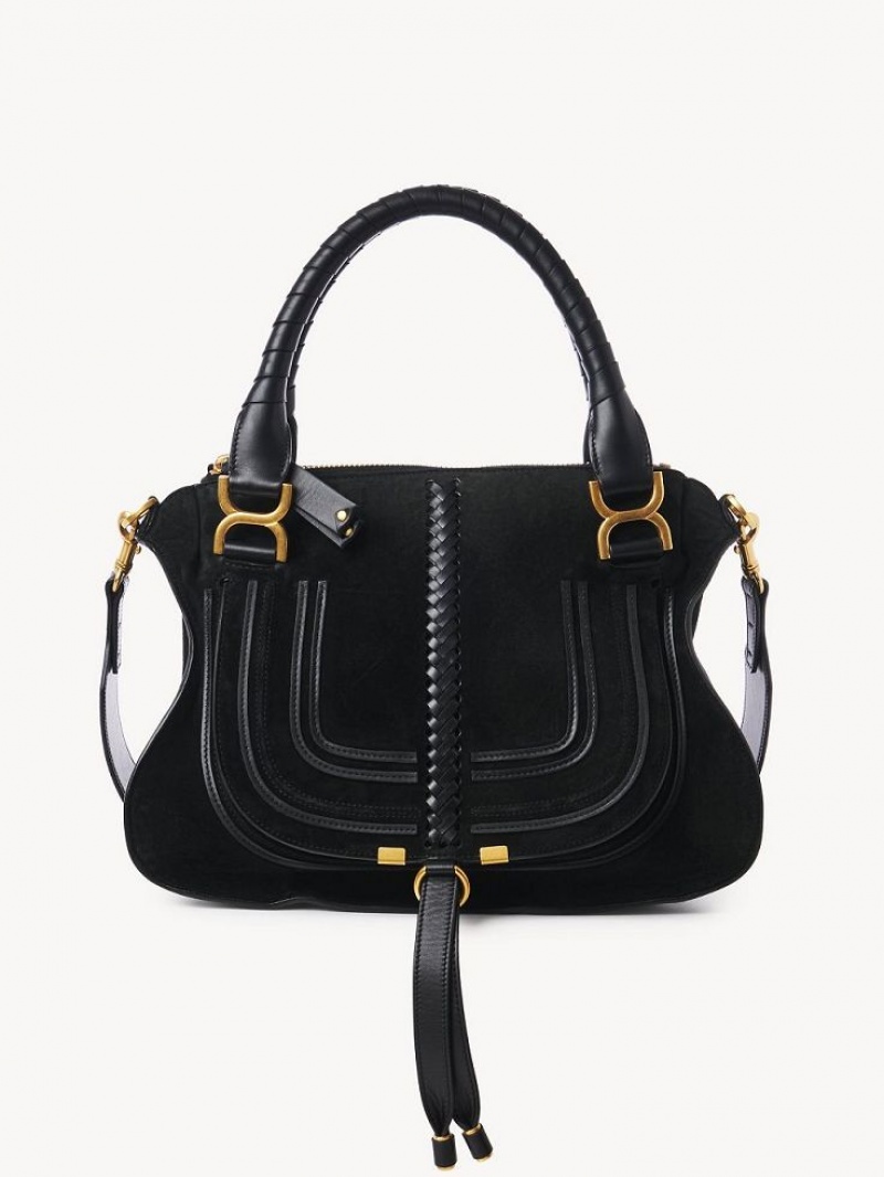 Chloe Marcie Double Carry Axelväska Svarta | CHE-SR13438