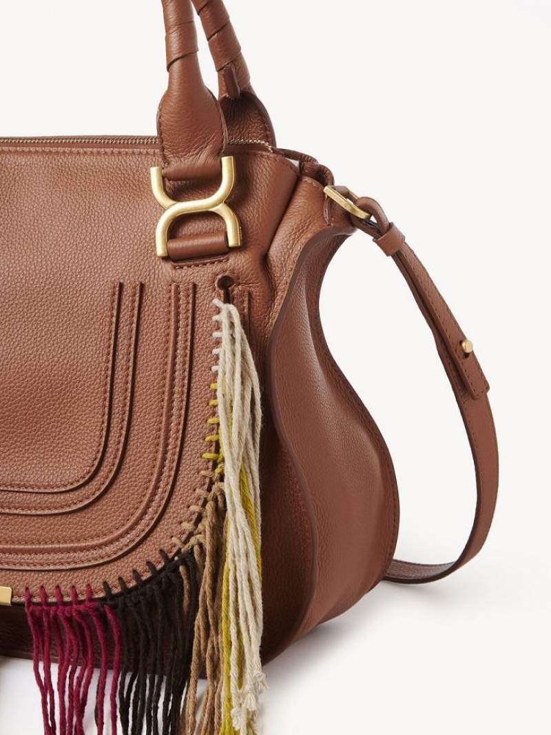 Chloe Marcie Double Carry Crossbody Väska Bruna | CHE-SR13472