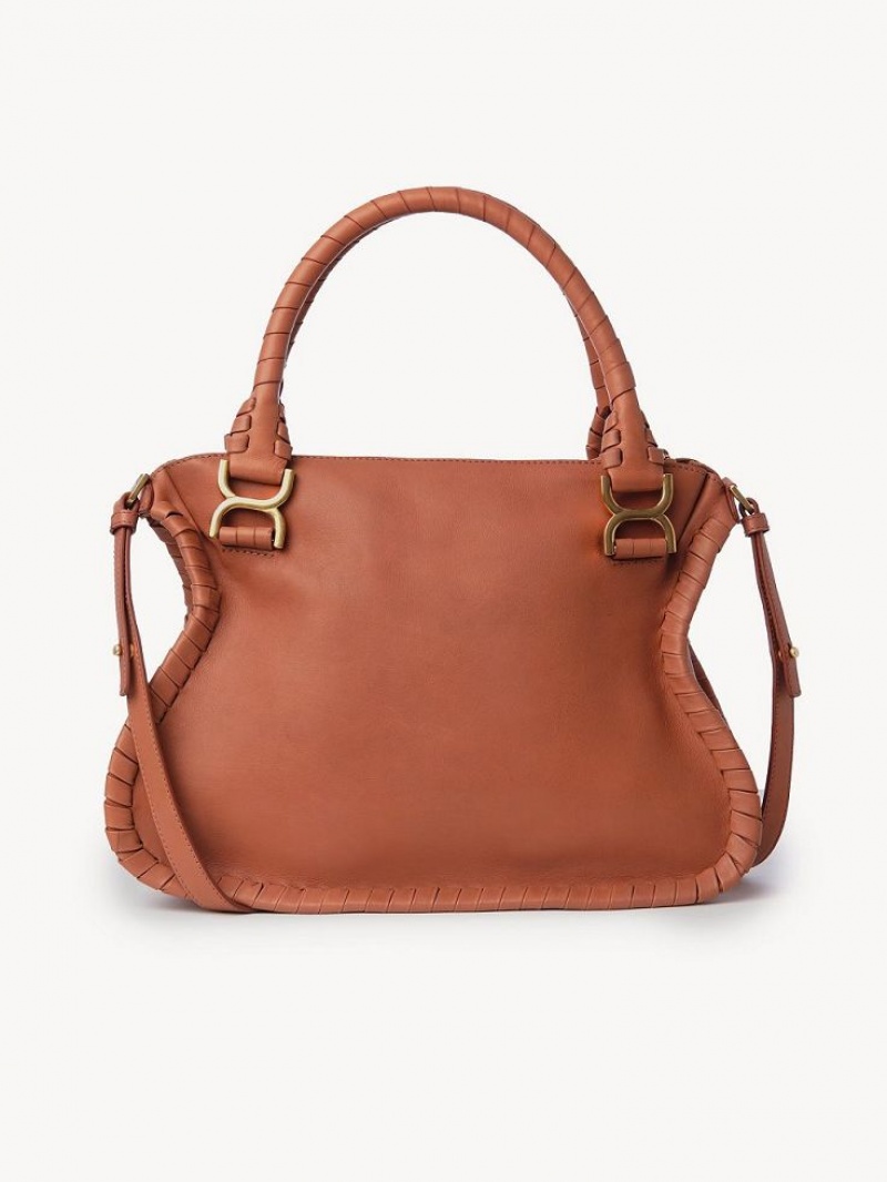 Chloe Marcie Double Carry Crossbody Väska Orange | CHE-SR13480