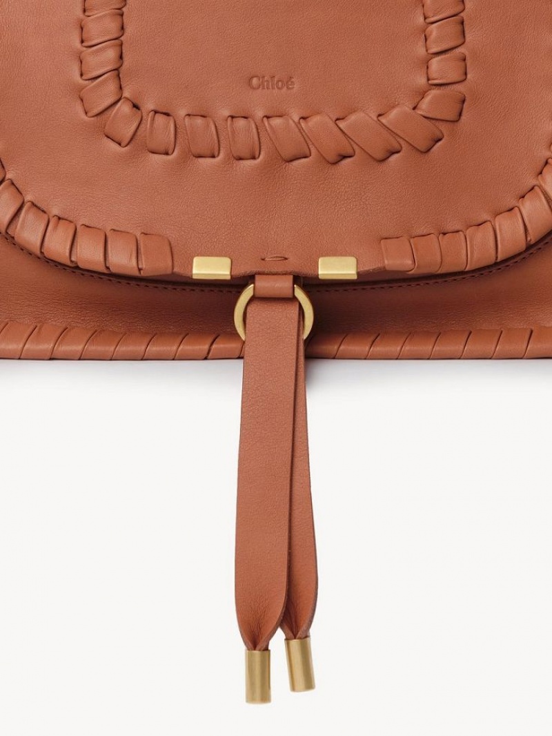 Chloe Marcie Double Carry Crossbody Väska Orange | CHE-SR13480