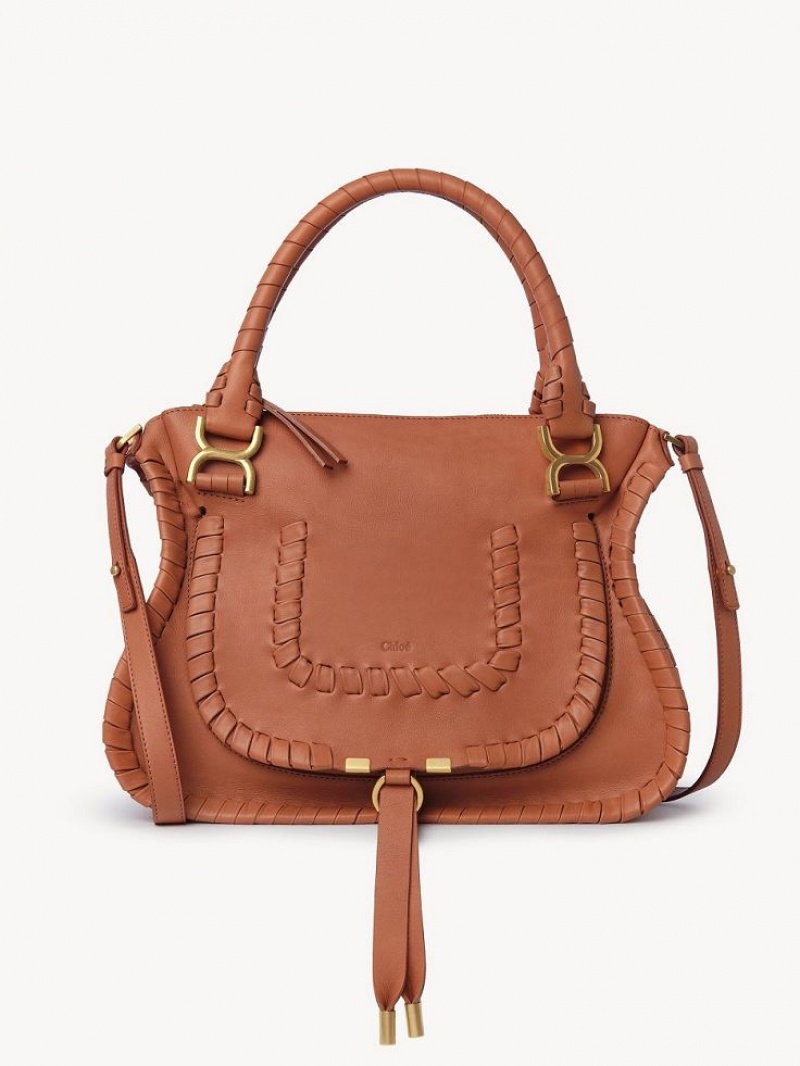 Chloe Marcie Double Carry Crossbody Väska Orange | CHE-SR13480