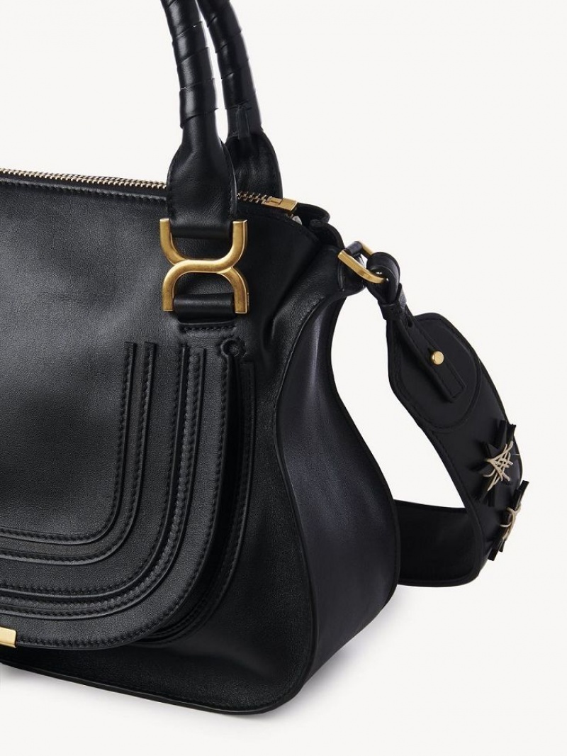 Chloe Marcie Double Carry Crossbody Väska Svarta | CHE-SR13499