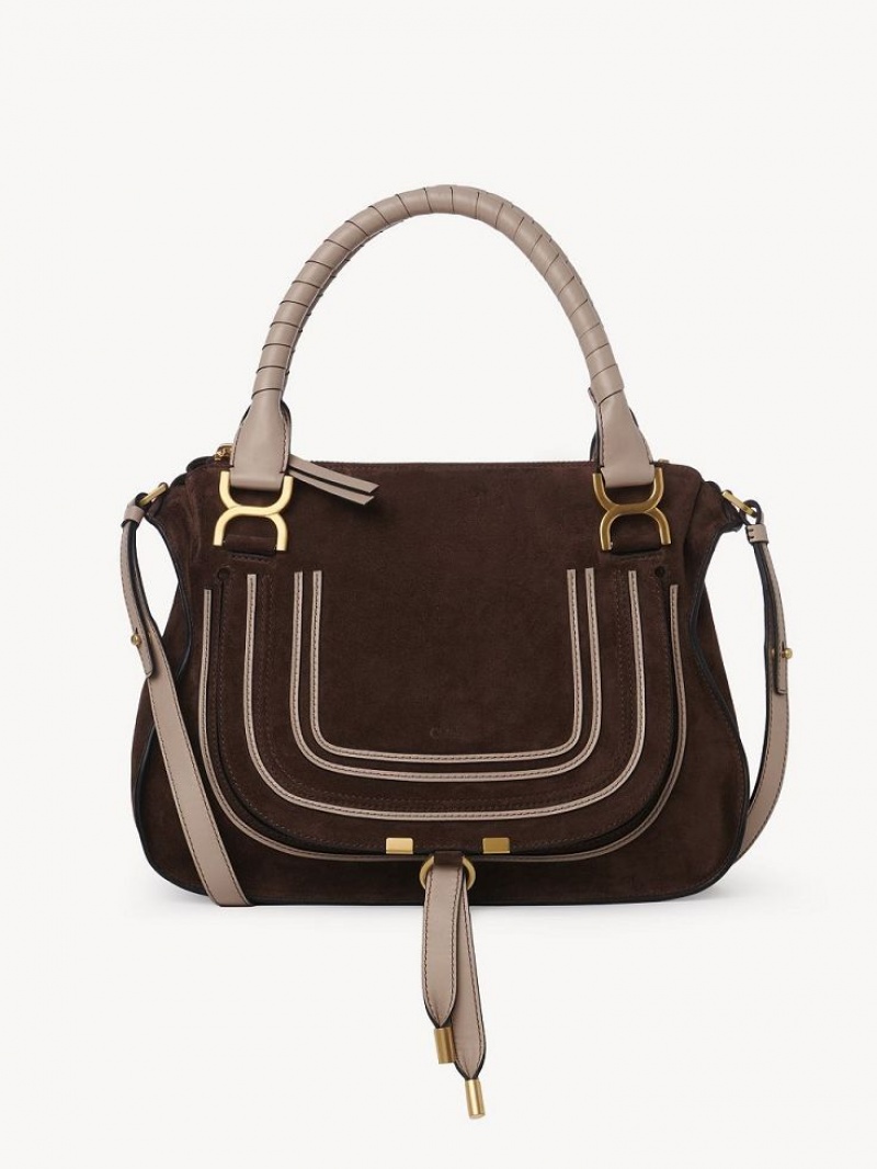 Chloe Marcie Double Carry Crossbody Väska Bruna | CHE-SR13505