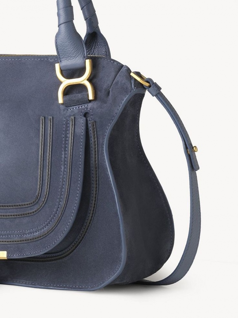 Chloe Marcie Double Carry Crossbody Väska Mörkgrå Marinblå | CHE-SR13517