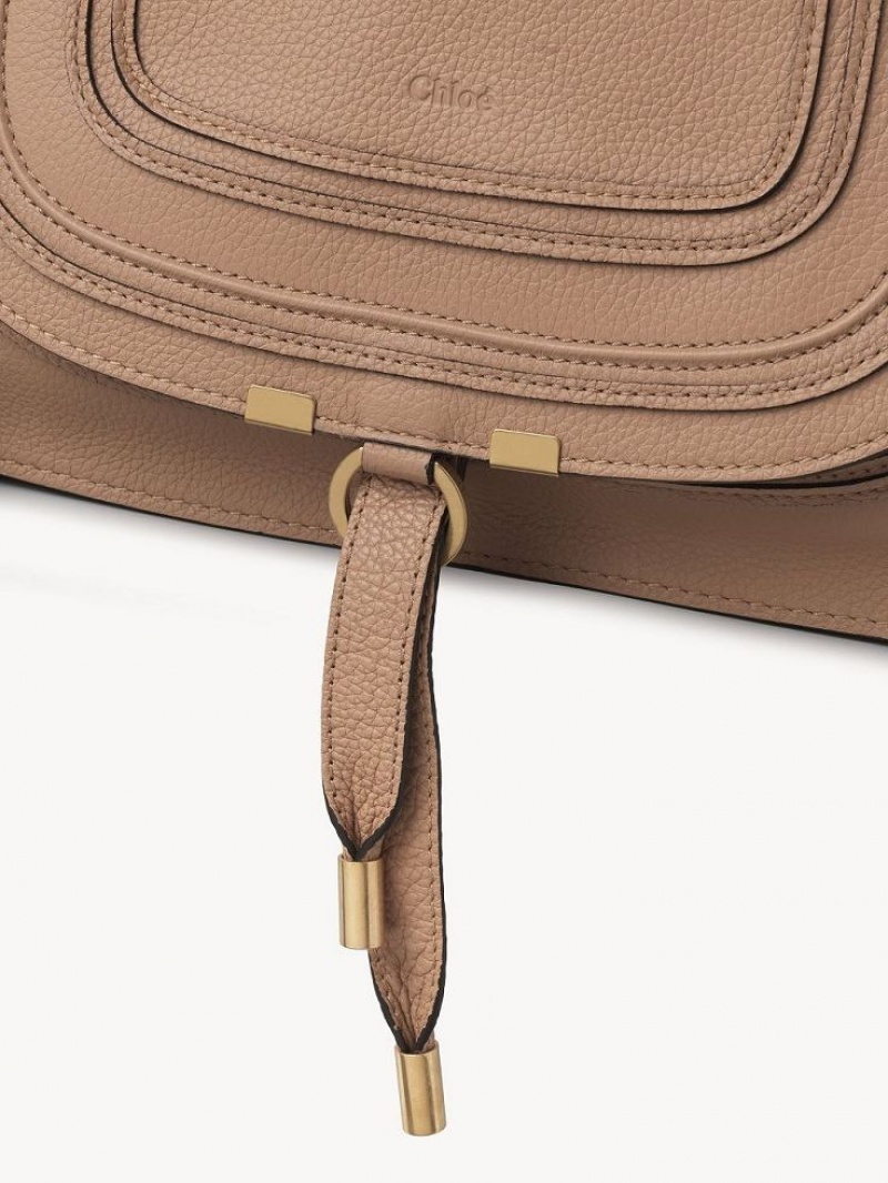 Chloe Marcie Double Carry Crossbody Väska Ljusbruna | CHE-SR13553