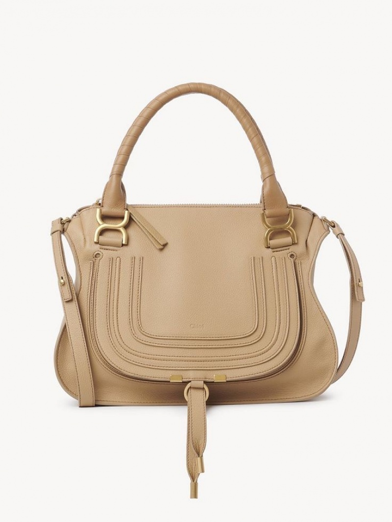 Chloe Marcie Double Carry Crossbody Väska Bruna | CHE-SR13583