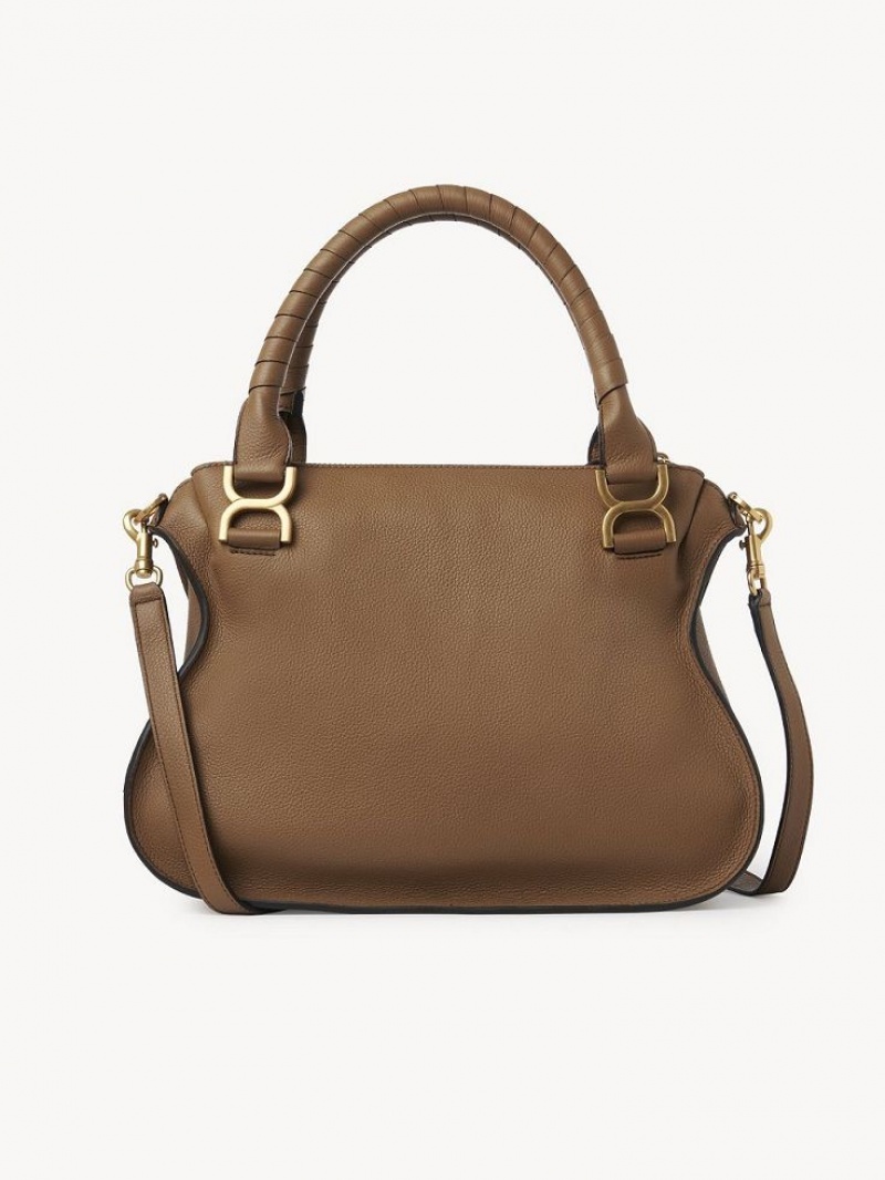 Chloe Marcie Double Carry Crossbody Väska Beige | CHE-SR13600