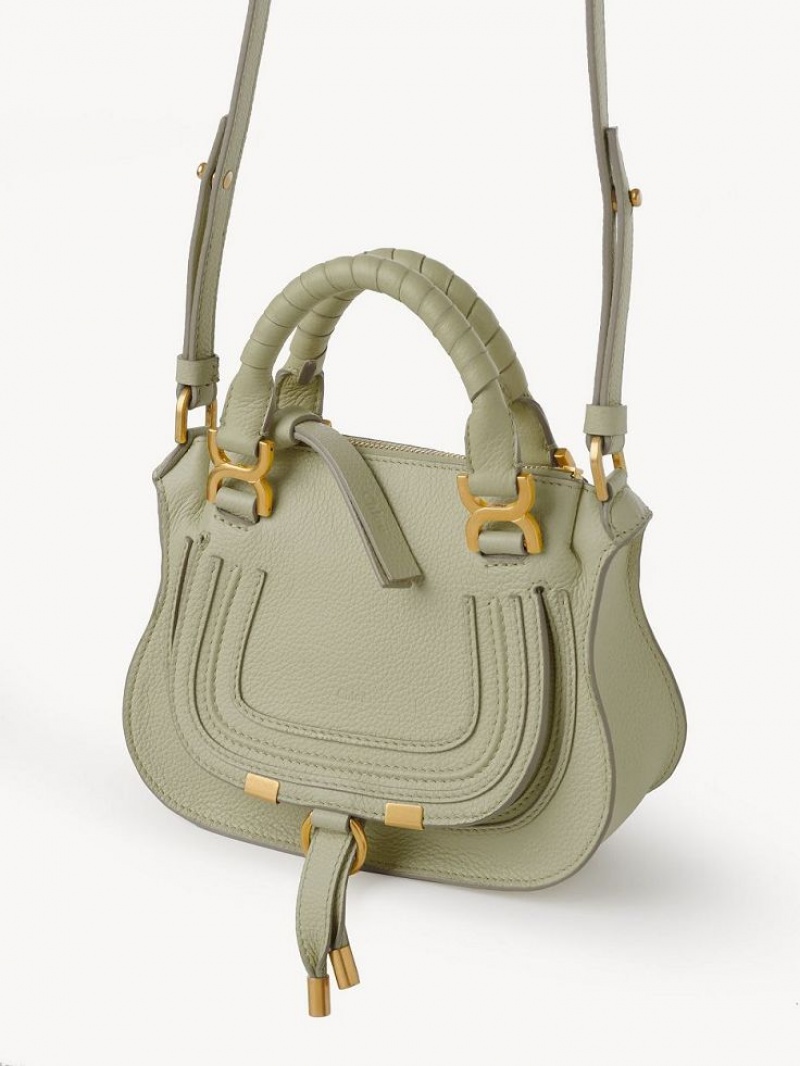 Chloe Marcie Double Carry Mini Bags Gröna | CHE-SR13674