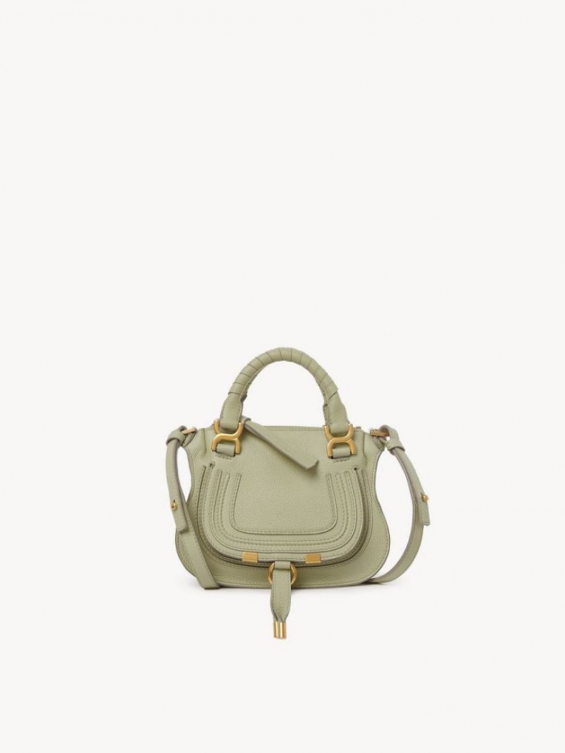 Chloe Marcie Double Carry Mini Bags Gröna | CHE-SR13674