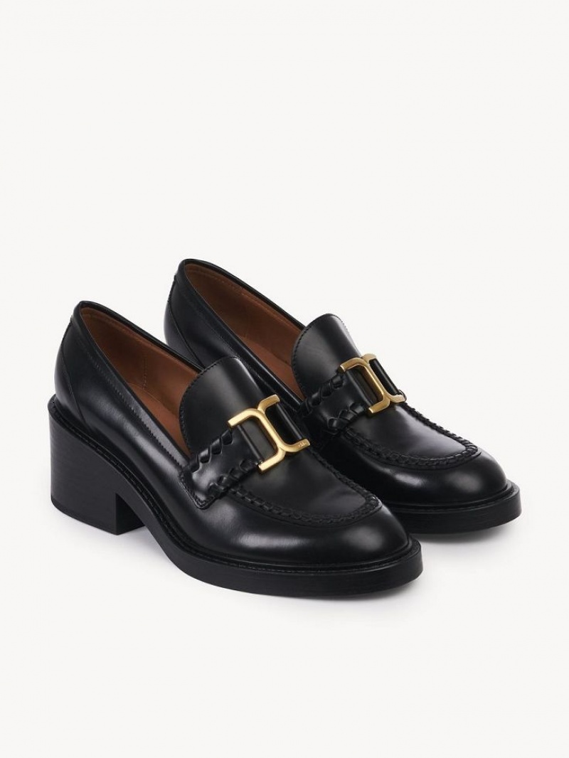 Chloe Marcie Klackar Loafer Svarta | CHE-SR14244