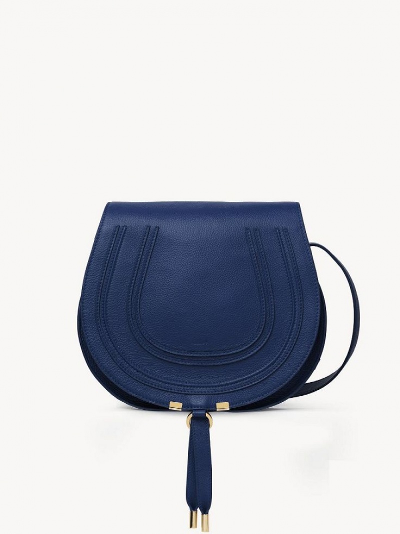 Chloe Marcie Medium Crossbody Väska Mörkblå | CHE-SR13497