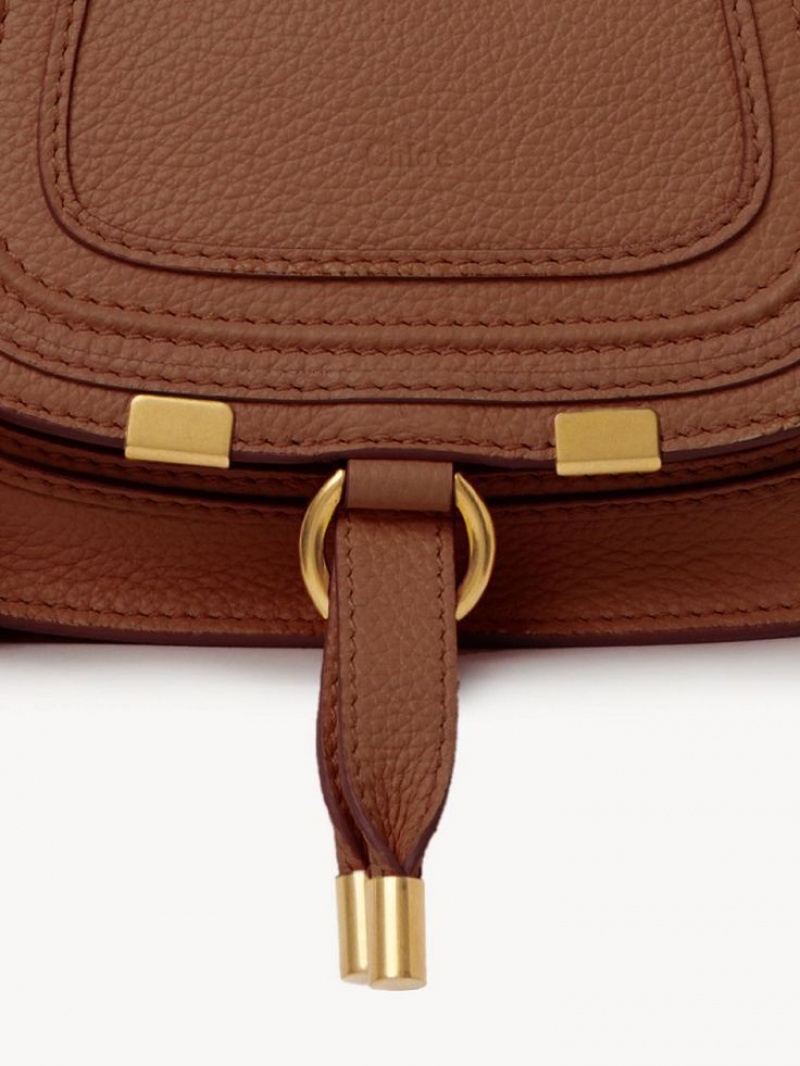 Chloe Marcie Mini Double Carry Crossbody Väska Bruna | CHE-SR13555