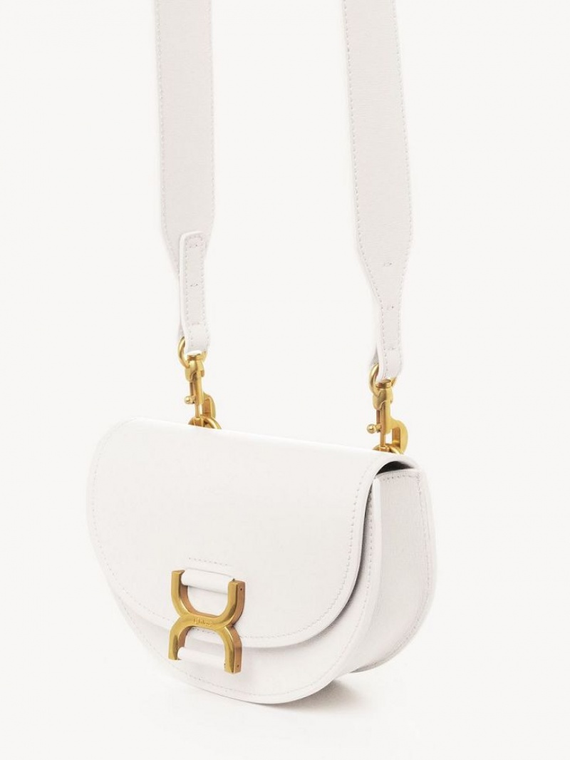 Chloe Marcie Mini Flap Crossbody Väska Vita | CHE-SR13587