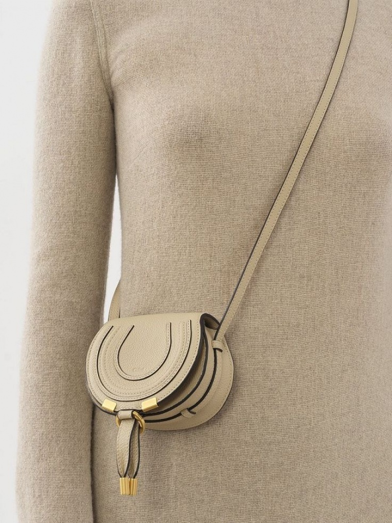 Chloe Marcie Nano Crossbody Väska Beige | CHE-SR13513