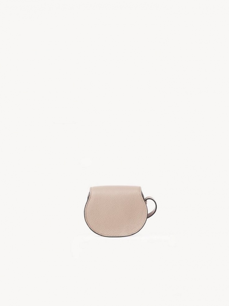 Chloe Marcie Nano Saddle Mini Bags Beige | CHE-SR13696