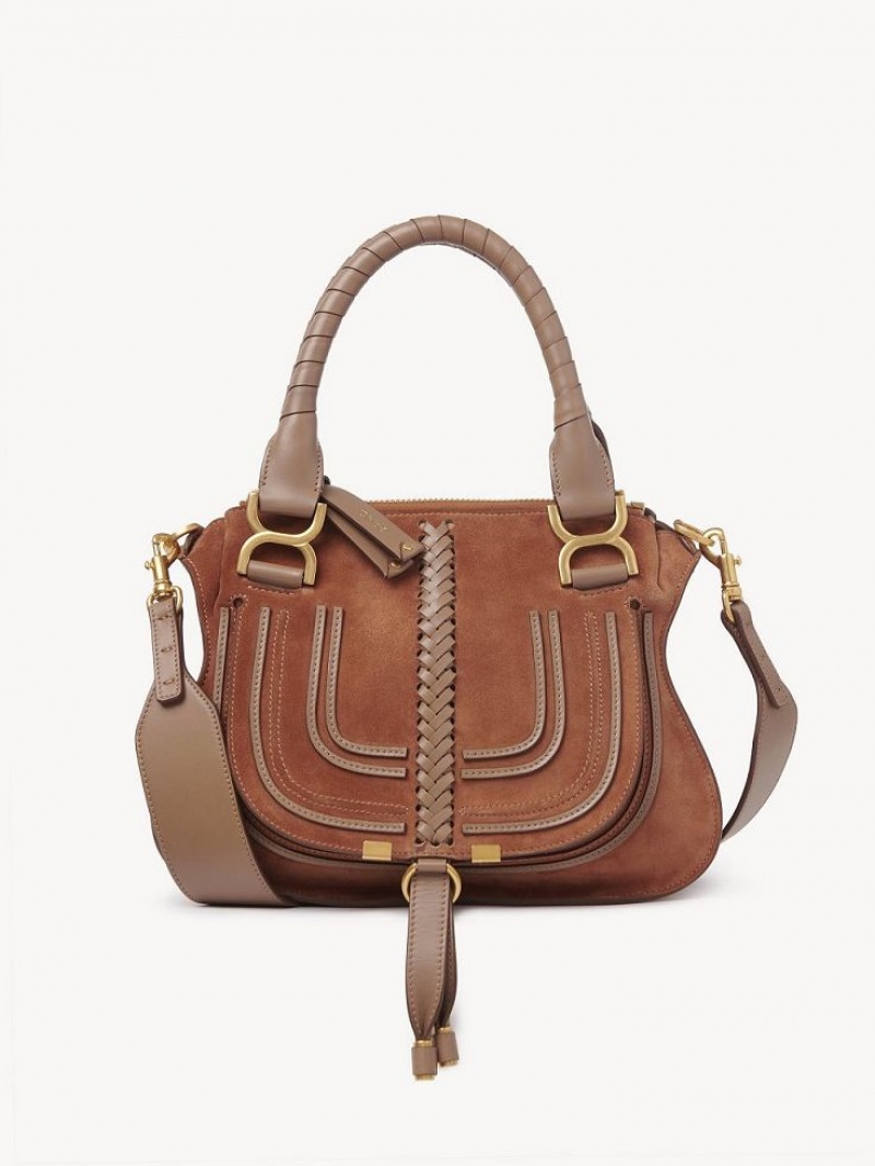 Chloe Marcie Small Double Carry Axelväska Bruna | CHE-SR13440