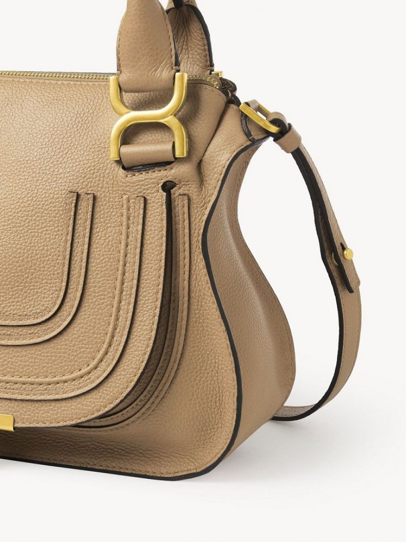 Chloe Marcie Small Double Carry Crossbody Väska Bruna | CHE-SR13468