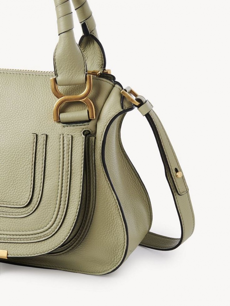 Chloe Marcie Small Double Carry Crossbody Väska Gröna | CHE-SR13554