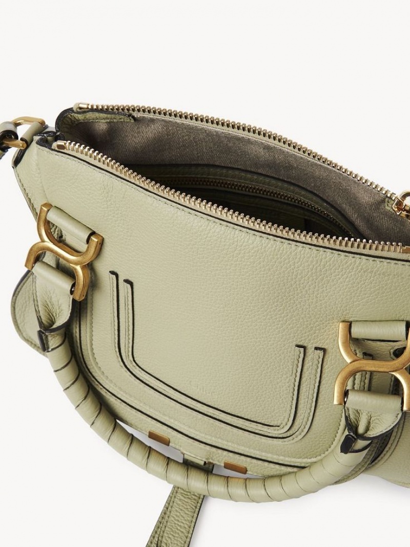 Chloe Marcie Small Double Carry Crossbody Väska Gröna | CHE-SR13554