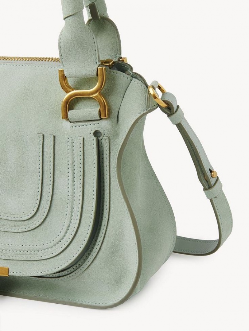 Chloe Marcie Small Double Carry Crossbody Väska Gröna | CHE-SR13601