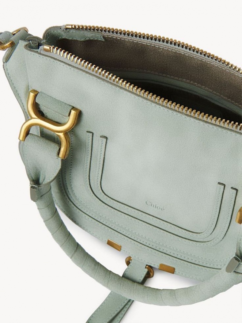 Chloe Marcie Small Double Carry Crossbody Väska Gröna | CHE-SR13601