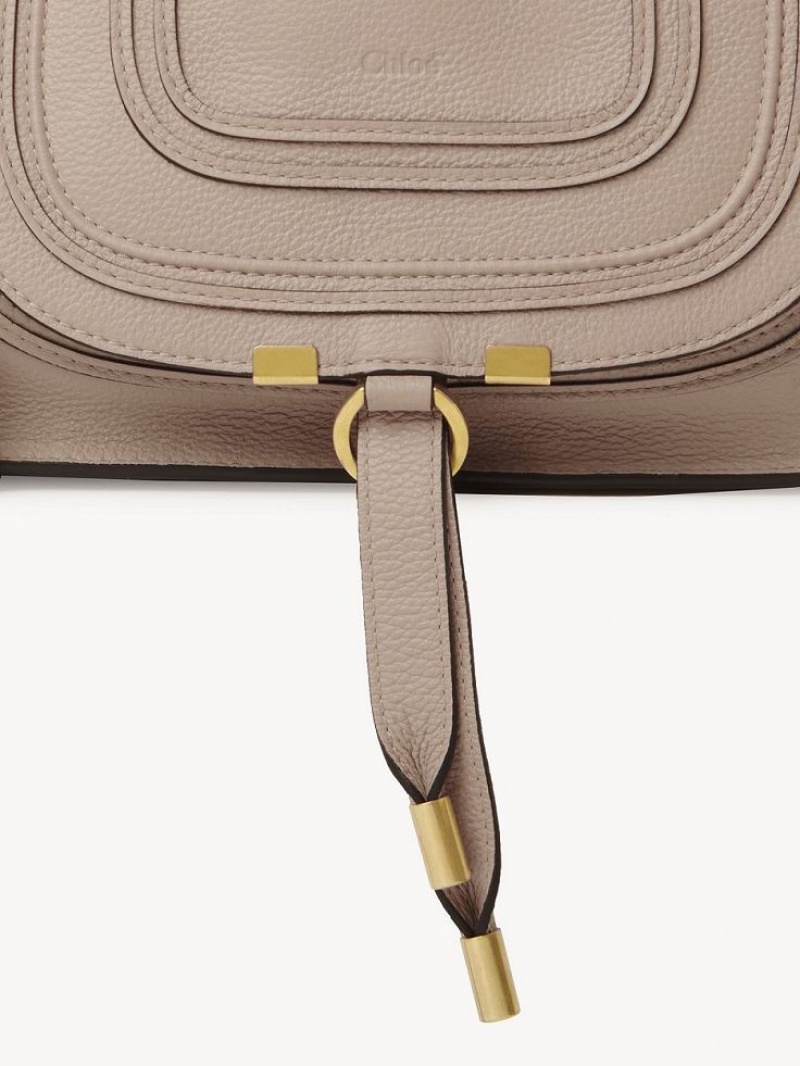 Chloe Marcie Small Double Carry Crossbody Väska Beige | CHE-SR13621