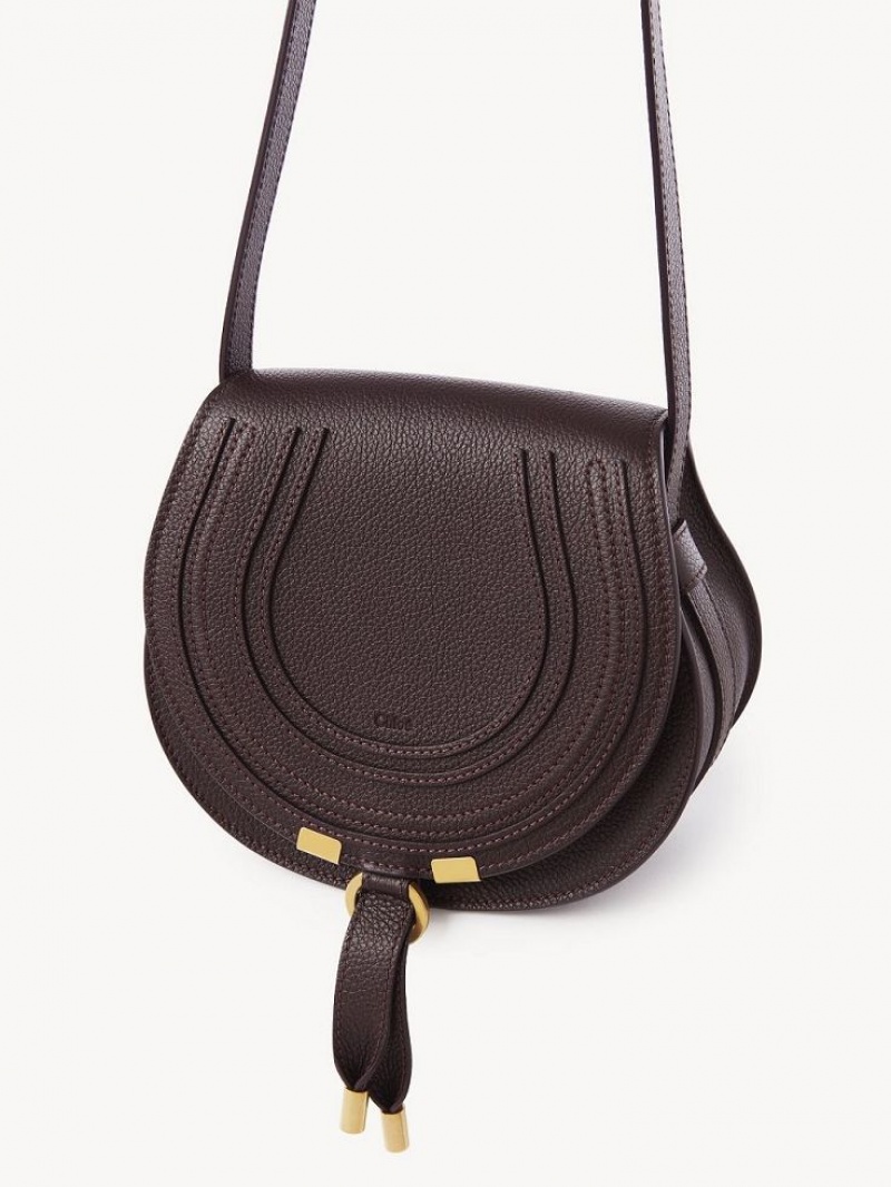 Chloe Marcie Small Saddle Axelväska Mörk | CHE-SR13412