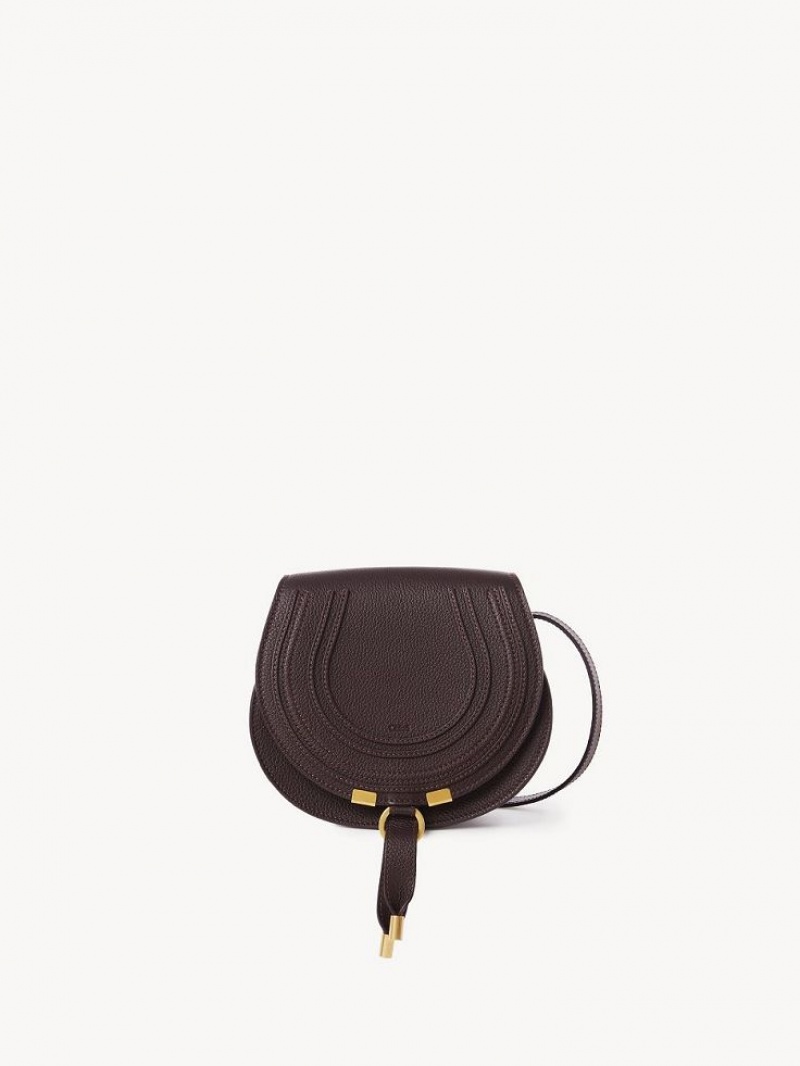 Chloe Marcie Small Saddle Axelväska Mörk | CHE-SR13412