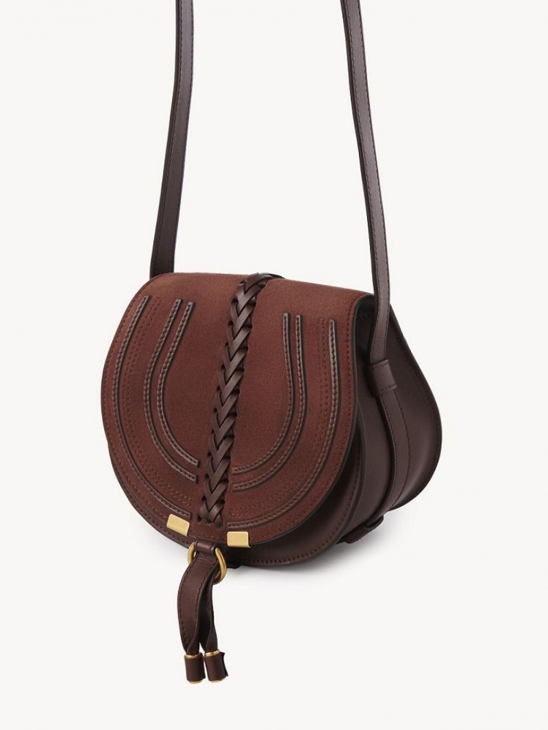 Chloe Marcie Small Saddle Axelväska Röda | CHE-SR13415