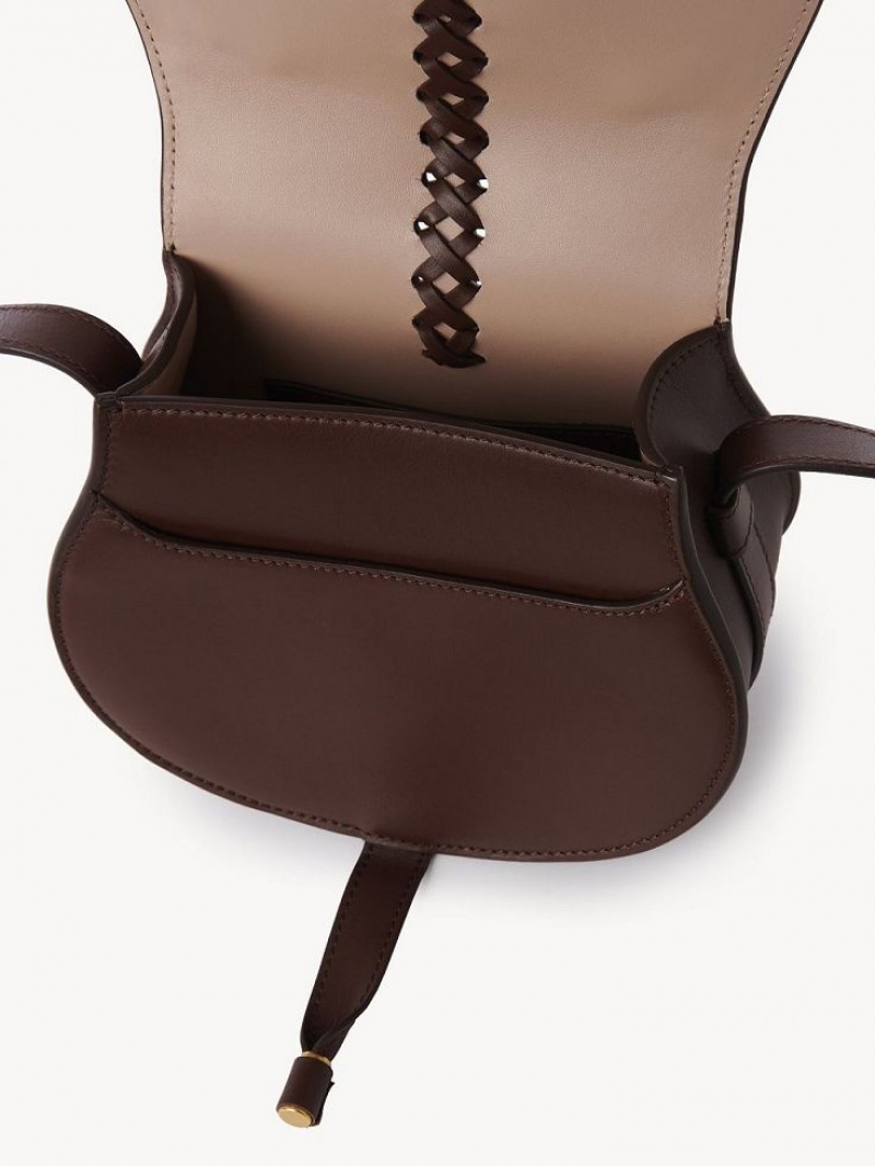 Chloe Marcie Small Saddle Axelväska Röda | CHE-SR13415