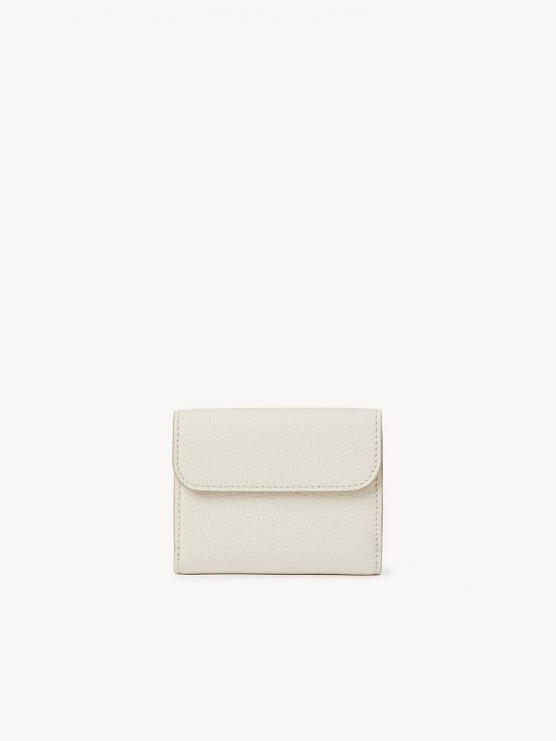 Chloe Marcie Small Tri-fold Liten Plånbok Vita | CHE-SR14295