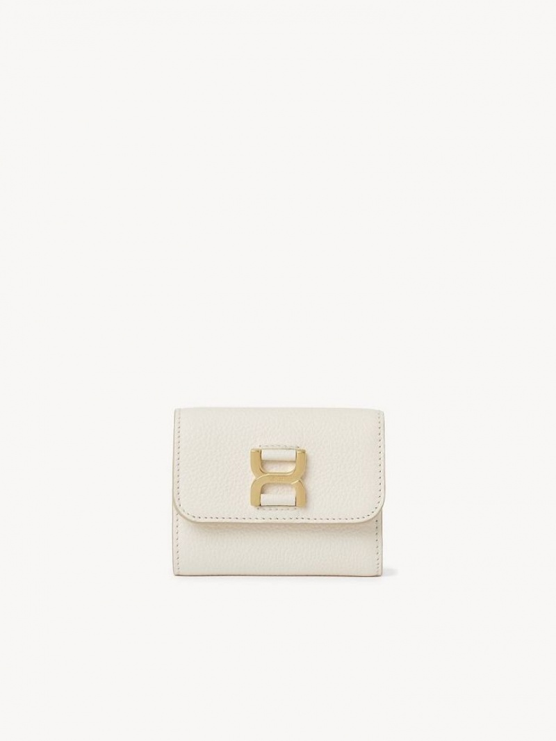 Chloe Marcie Small Tri-fold Liten Plånbok Vita | CHE-SR14295