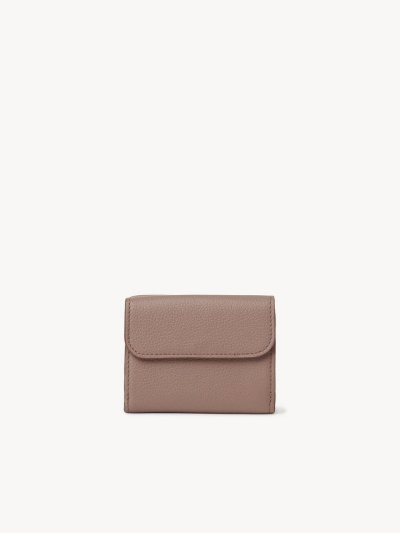 Chloe Marcie Small Tri-fold Liten Plånbok Bruna | CHE-SR14296