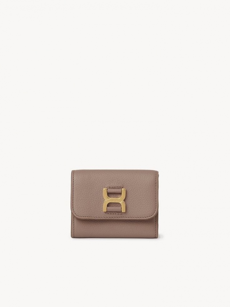 Chloe Marcie Small Tri-fold Liten Plånbok Bruna | CHE-SR14296