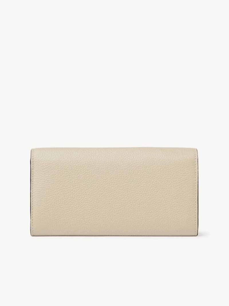 Chloe Marcie Stor Plånbok Beige | CHE-SR14305